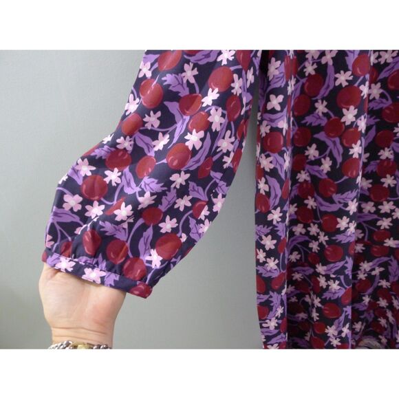 Draper James Plus Size Rosanne Shift Dress in Plum Floral XXL - Picture 7 of 10